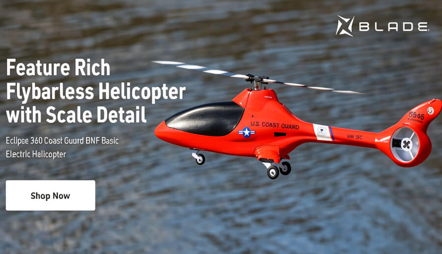 Blade Eclipse 360 Coast Guard BNF Basic Electric Helicopter