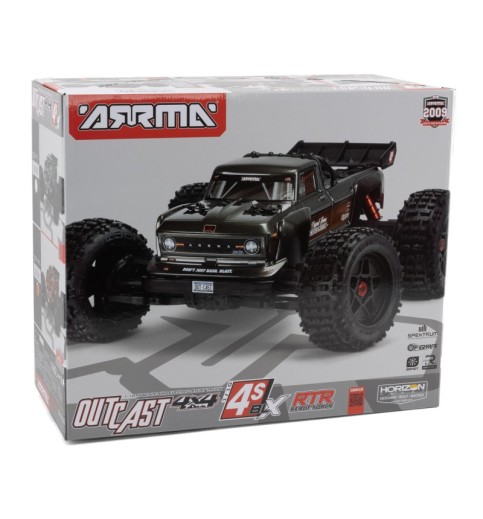 Arrma Outcast 4S V2 BLX Brushless RTR 1/10 Stunt Truck w/SLT3 2.4GHz Radio & Smart ESC