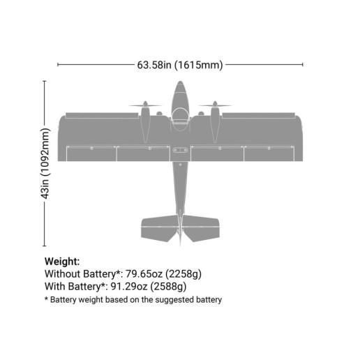 E-flite Twin Timber 1.6m BNF Basic Electric Airplane w/AS3X & Safe Select E-flite Twin Timber 1.6m BNF Basic Electric Airplane w/AS3X & Safe Select