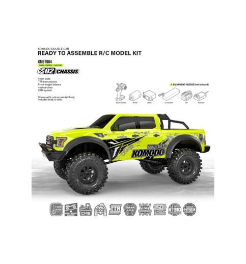 Gmade Komodo Double Cab GS02 Off-Road 1/10 4WD Rock Crawler Kit