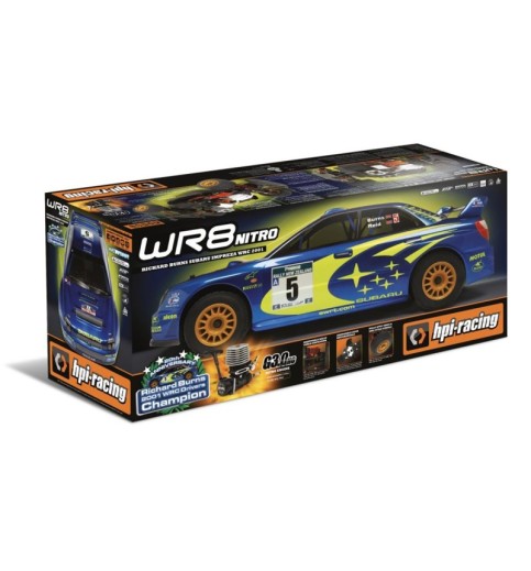 HPI WR8 3.0 WRC 2001 Subaru Impreza 1/8 RTR Nitro Rally Car w/2.4GHz Transmitter
