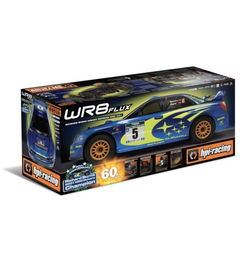 HPI WR8 Flux WRC 2001 Subaru Impreza 1/8 RTR Brushless Rally Car w/2.4GHz Transmitter