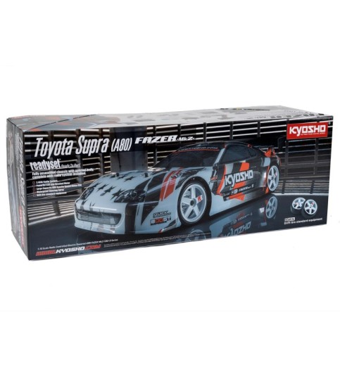 Kyosho EP Fazer Mk2 FZ02-D Toyota Supra A80 ReadySet (White/Black/Red) w/Syncro KT-231P+ Kyosho EP Fazer Mk2 FZ02-D Toyota Supra A80 ReadySet (White/Black/Red) w/Syncro KT-231P+