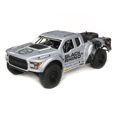 Losi Baja Rey Ford Raptor 1/10 RTR 4WD Brushless Desert Truck (Black Rhino) w/2.4GHz Radio, AVC & SMART Losi Baja Rey Ford Raptor 1/10 RTR 4WD Brushless Desert Truck (Black Rhino) w/2.4GHz Radio, AVC & SMART