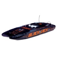 Pro Boat Blackjack 42" 8S Brushless RTR Electric Catamaran (Black/Orange) w/2.4GHz Radio System
