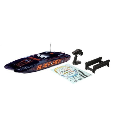 Pro Boat Blackjack 42" 8S Brushless RTR Electric Catamaran (Black/Orange) w/2.4GHz Radio System Pro Boat Blackjack 42" 8S Brushless RTR Electric Catamaran (Black/Orange) w/2.4GHz Radio System