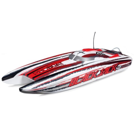 Pro Boat Blackjack 42" 8S Brushless RTR Electric Catamaran (White/Red) w/2.4GHz Radio System Pro Boat Blackjack 42" 8S Brushless RTR Electric Catamaran (White/Red) w/2.4GHz Radio System