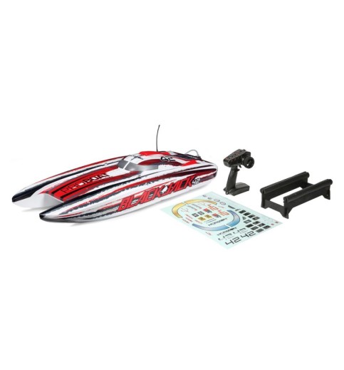 Pro Boat Blackjack 42" 8S Brushless RTR Electric Catamaran (White/Red) w/2.4GHz Radio System Pro Boat Blackjack 42" 8S Brushless RTR Electric Catamaran (White/Red) w/2.4GHz Radio System