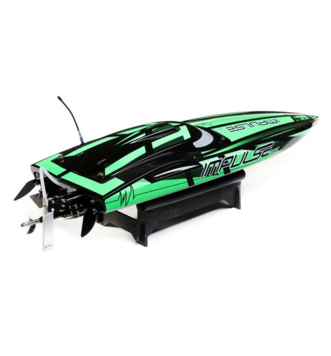 Pro Boat Impulse 32" Deep-V RTR Brushless Boat (Black/Green) w/2.4GHz Radio & SMART