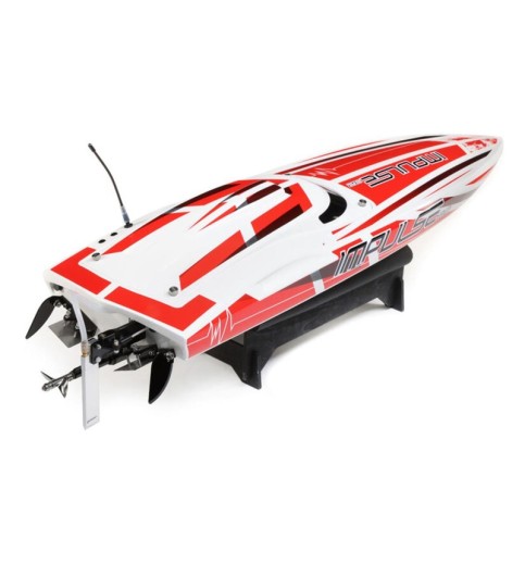 Pro Boat Impulse 32" Deep-V RTR Brushless Boat (White/Red) w/2.4GHz Radio & SMART