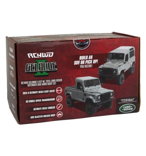 RC4WD Gelande II Scale Truck Chassis Kit w/2015 Land Rover Defender D90 Body RC4WD Gelande II Scale Truck Chassis Kit w/2015 Land Rover Defender D90 Body