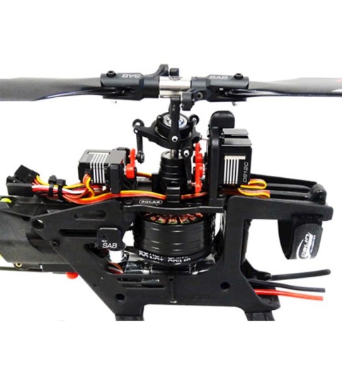 SAB Goblin Fireball Electric Helicopter Kit Super Combo w/ Motor, Blades, 4 Servos, & ESC