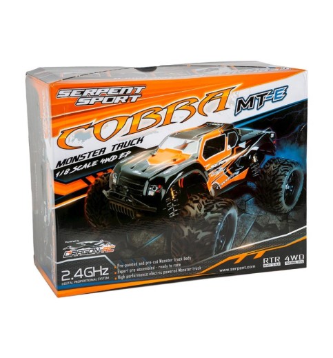 Serpent "Cobra MT-e" RTR 1/8 Off-Road Electric Monster Truck w/2.4GHz Radio Serpent "Cobra MT-e" RTR 1/8 Off-Road Electric Monster Truck w/2.4GHz Radio