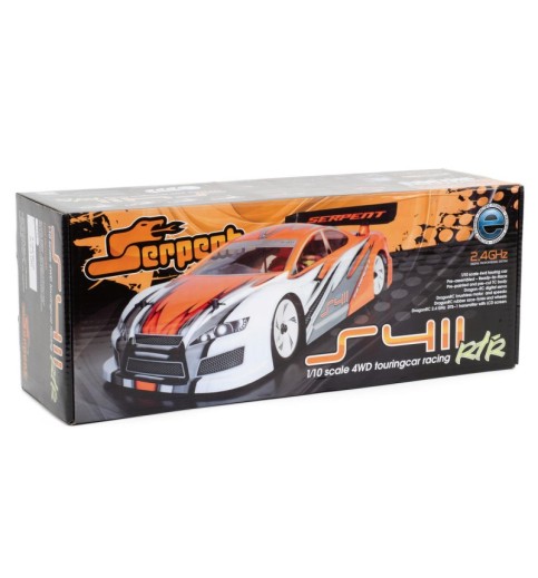 Serpent S411 1/10 RTR 4WD Electric Touring Car w/2.4GHz Radio System Serpent S411 1/10 RTR 4WD Electric Touring Car w/2.4GHz Radio System