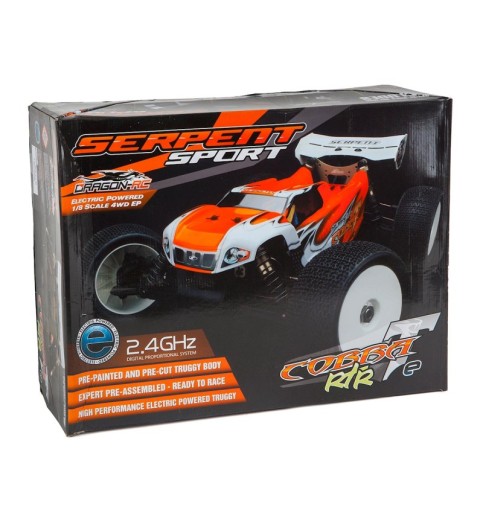 Serpent S811T-E "Cobra E" RTR 1/8 4WD Electric Truggy (Orange) w/2.4GHz Radio