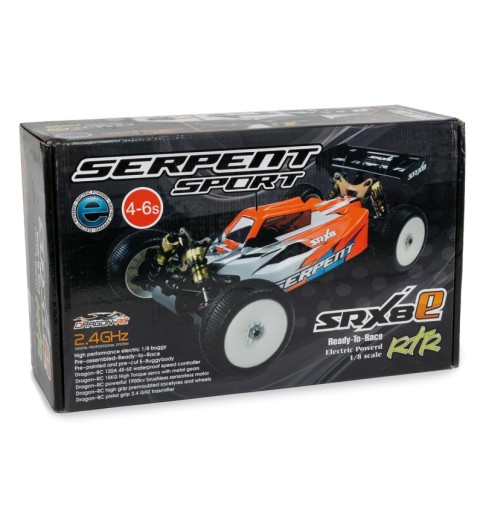 Serpent SRX8-E RTR 1/8 Off-Road Electric Buggy w/2.4GHz Radio, Motor & ESC