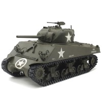 Tamiya 1/35 U.S. M4A3 Sherman Medium RC Model Tank Kit w/TTU-10 Transmitter & MC-07 Control Unit