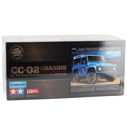 Tamiya 1990 Land Rover Defender 90 Pre-Painted 1/10 4WD Scale Truck Kit (CC-02)
