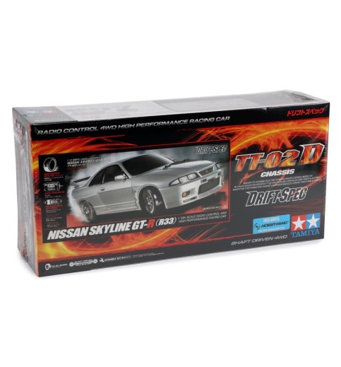 Tamiya Nissan Skyline GT-R R33 1/10 4WD Drift Spec Kit (TT-02D)