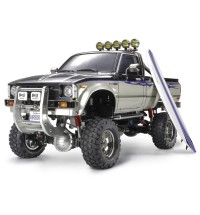 Tamiya Toyota Hilux High-Lift Electric 4X4 Scale Truck Kit w/3-Speed & Surfboard