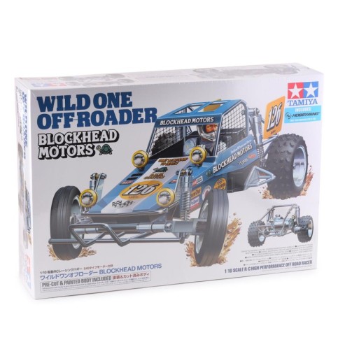 Tamiya Wild One Off-Roader Blockhead Motors 1/10 Off-Road 2WD Buggy Kit (Pre-Painted Body) Tamiya Wild One Off-Roader Blockhead Motors 1/10 Off-Road 2WD Buggy Kit (Pre-Painted Body)