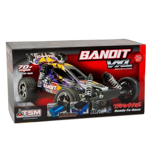 Traxxas Bandit VXL Brushless 1/10 RTR 2WD Buggy (Purple) w/TQi 2.4GHz Radio & TSM
