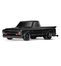 Traxxas Drag Slash 1/10 2WD RTR No Prep Truck w/1967 Chevrolet C10 Body (Black) TQi 2.4GHz Radio & TSM