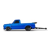 Traxxas Drag Slash 1/10 2WD RTR No Prep Truck w/1967 Chevrolet C10 Body (Blue) TQi 2.4GHz Radio & TSM