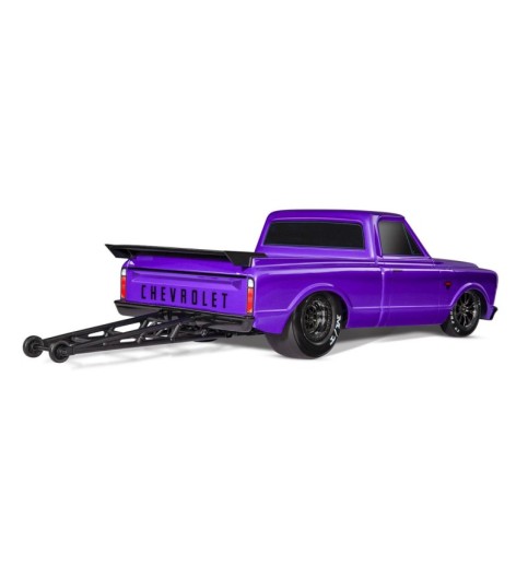 Traxxas Drag Slash 1/10 2WD RTR No Prep Truck w/1967 Chevrolet C10 Body (Purple) TQi 2.4GHz Radio & TSM