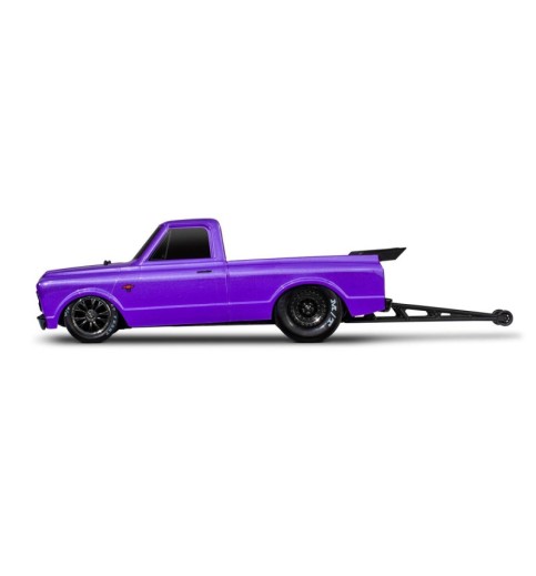 Traxxas Drag Slash 1/10 2WD RTR No Prep Truck w/1967 Chevrolet C10 Body (Purple) TQi 2.4GHz Radio & TSM