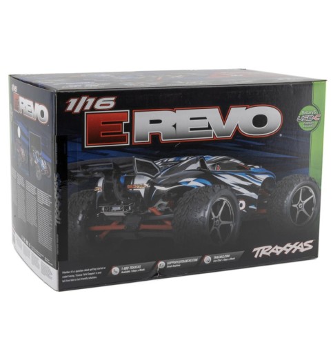 Traxxas E-Revo 1/16 4WD RTR Truck (Red) w/XL-2.5 ESC, TQ 2.4GHz Radio, Battery & USB-C Charger