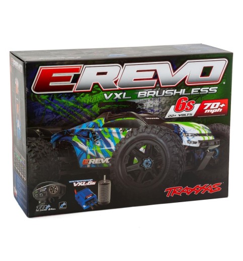 Traxxas E-Revo VXL 2.0 RTR 4WD Electric 6S Monster Truck (Purple) w/VXL-6s ESC & TQi 2.4GHz Radio