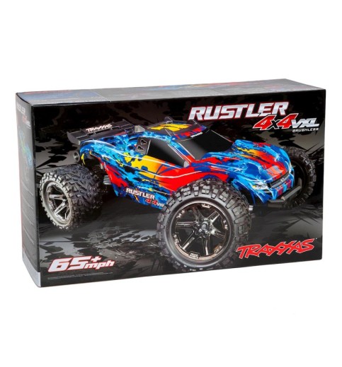 Traxxas Rustler 4X4 VXL Brushless RTR 1/10 4WD Stadium Truck (Red) w/TQi 2.4GHz Radio & TSM