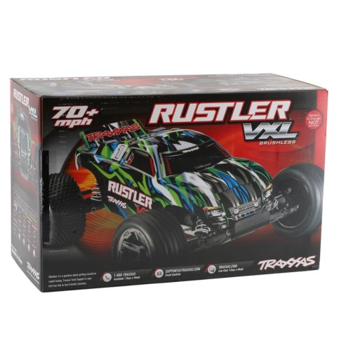 Traxxas Rustler VXL Brushless 1/10 RTR Stadium Truck (Black) w/Magnum 272R, TQi 2.4GHz Radio & TSM Traxxas Rustler VXL Brushless 1/10 RTR Stadium Truck (Black) w/Magnum 272R, TQi 2.4GHz Radio & TSM