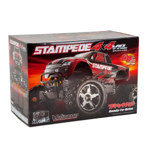 Traxxas Stampede 4X4 VXL Brushless 1/10 4WD RTR Monster Truck (Blue) w/TSM & TQi Radio