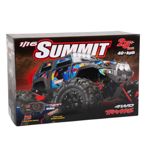 Traxxas Summit 1/16 4WD RTR Monster Truck (Rock n Roll) w/TQ 2.4GHz, Battery, Charger & LEDs Traxxas Summit 1/16 4WD RTR Monster Truck (Rock n Roll) w/TQ 2.4GHz, Battery, Charger & LEDs