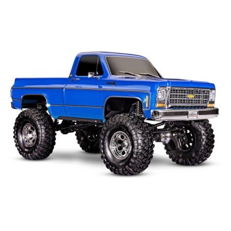 Traxxas TRX-4 1/10 High Trail Edition RC Crawler w/'79 Chevy K10 Truck Body (Blue) w/TQi 2.4GHz Radio